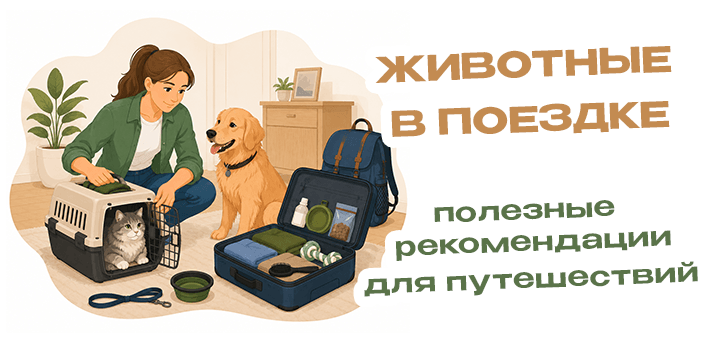 Животные в поездке: как подготовить кота и собаку к путешествию