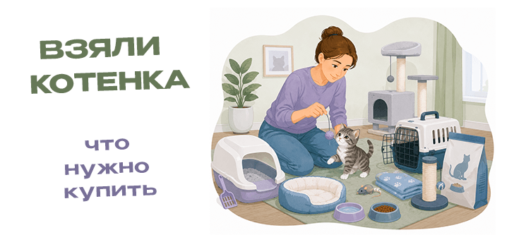 Взяли котёнка: что нужно купить и как подготовиться к его появлению в квартире