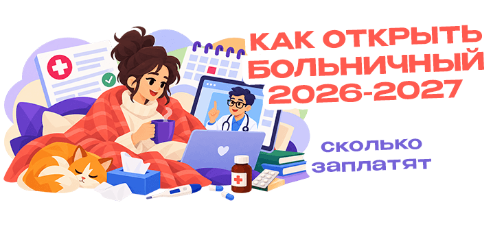 Как открыть больничный в 2026–2027 годах и сколько заплатят