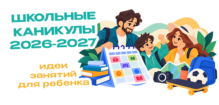 Календарь школьных каникул 2026–2027: даты и идеи занятий для ребёнка