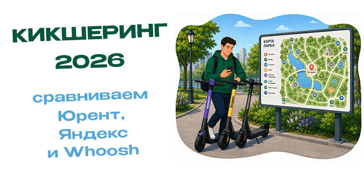 Аренда электросамокатов: сравниваем Юрент, Яндекс и Whoosh